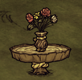 Table Vase on Round Wooden Table