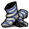 Spiffy Swim Socks 'Lightning goat blue' colored socks for swimming in, if you could swim. Which you can't. See ingame