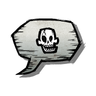 Woven - Common Skull Emoticon Abandon all hope ye who enter chat. Type :skull: in chat to use this emoticon.