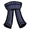 Common Pinstripe Pants 'Crow blue' colored stripy trousers. See ingame