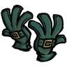 Classy Buckled Gloves 'Jungle green' colored gloves with a buckle on the back to help you hold it together. See ingame
