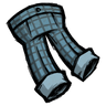 Classy Checkered Trousers These 'rubber glove blue' colored pants are perfect for playing checkers, or checking items off your to-do list. See ingame