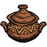 Woven - Elegant Terracotta Cooking Pot The earthy colors add warmth to your decor, as the fire adds warmth to your food. See ingame