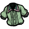 Common Pleated Shirt Get your glad rags on with this 'shipwrecked green' colored shirt. See ingame