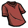 Common T-Shirt A 'Higgsbury red' colored shirt. Wilson is working on a W-shirt, but this prototype came out more T-shaped. See ingame