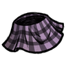 Classy Plaid Skirt This 'peripeteia purple' colored skirt isn't a proper kilt, but you feel vaguely Scottish anyway. 使用例