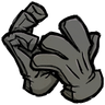 Common Hand Covers These are gloves. They cover your hands. This pair is 'stormcloud gray' colored. See ingame