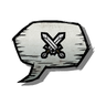 Woven - Common Battle Emoticon Let everyone know you're ready for a fight with this battle emoticon. Type :battle: in chat to use this emoticon.