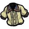 Common Pleated Shirt Get your glad rags on with this 'follicle yellow' colored shirt. See ingame