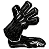 Common Long Gloves 'Scribble black' colored gloves suitable for all types of persons, robots, and monsters. See ingame