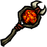 Elegant Infernal Fire Staff This fire staff is strangely reminiscent of the Infernal Staff found in The Forge. See ingame