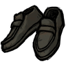 Common Loafers You probably shouldn't loaf around all day, even in these 'disilluminated black' colored loafers. See ingame