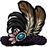 Woven - Elegant Feather Trimmed Hat A fine hat for someone of affluence. See ingame