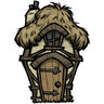 Woven - Elegant Thatched Cottage That pig will be snug as a bug in a rug. See ingame