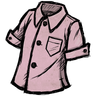 Common Buttoned Shirt A shirt that buttons up the front, in a 'pigman pink' color. Luckily for you, the fabric is a non-iron material. Unfortunately, the placket will still wrinkle as you wear it. See ingame