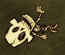 A fallen Skeleton.