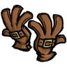 Classy Buckled Gloves 'Leaves in autumn orange' colored gloves with a buckle on the back to help you hold it together. See ingame