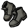 Common Ankle Boots These are boots. They come up to your ankles. This pair is 'stormcloud gray' colored. See ingame