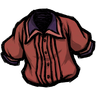 Common Pleated Shirt Get your glad rags on with this 'Higgsbury red' colored shirt. See ingame