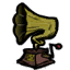 Gramophone icon on map