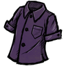Common Buttoned Shirt A shirt that buttons up the front, in a 'plethora of purple' color. Luckily for you, the fabric is a non-iron material. Unfortunately, the placket will still wrinkle as you wear it. See ingame
