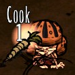 Wickerbottom cooking a Carrot with a Dwarf Star.
