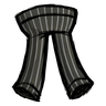 Common Pinstripe Pants 'Disilluminated black' colored stripy trousers. See ingame