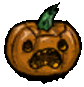 The unused Duplicated Pumpkin trinket that was replaced by the Broken Hairdryer.