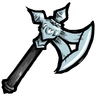 Woven - Elegant Fanciful Axe An elegantly engraved silver axe. See ingame