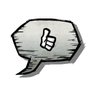 Woven - Common Thumbs Up Emoticon Use this thumbs up emoticon to let everyone know that you approve. Type :thumbsup: in chat to use this emoticon.