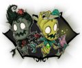 A group portrait of Wormwood and his Roseate skin found next to the option to purchase them.