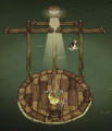 A Deck Illuminator on a mast on a boat in-game during day