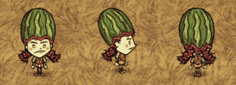 Wigfrid wearing a Fashion Melon.