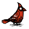 Original HD red bird icon from Bonus Materials from CD Don't Starve.