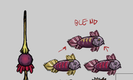 Sweetish Fish concept art from Rhymes With Play #282.[3]