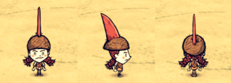 Wigfrid wearing a Sleek Hat.