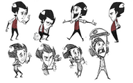 Concept art of Wilson for Possessions.