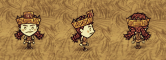 Wigfrid wearing a Thulecite Crown.