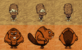 Woodie's forms in-game.
