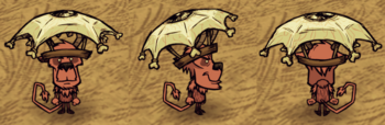 Wortox wearing an Eyebrella.