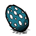 Original HD Tallbird Egg icon from Bonus Materials from CD Don't Starve.