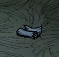 Caves Map Scroll as it appears in-game