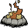 Original HD Fire Pit icon from Bonus Materials from CD Don't Starve.