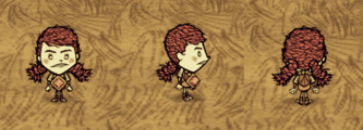 Wigfrid wearing a Life Giving Amulet.