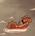 A sleeping Floaty Boaty Knight.