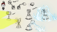 Concept art for Winona's Spotlight and Catapult from Rhymes With Play #228.