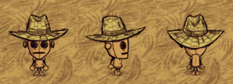 WX-78 wearing a Straw Hat.