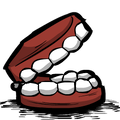 Original HD Second-hand Dentures icon from Bonus Materials from CD Don't Starve.