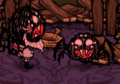 In Don't Starve Together, Spiders pacified by Webber will smile.