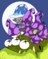 Toadstool as seen in a drawing from Art Stream # 72.